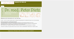 Desktop Screenshot of hautarzt-dr-dietz.de